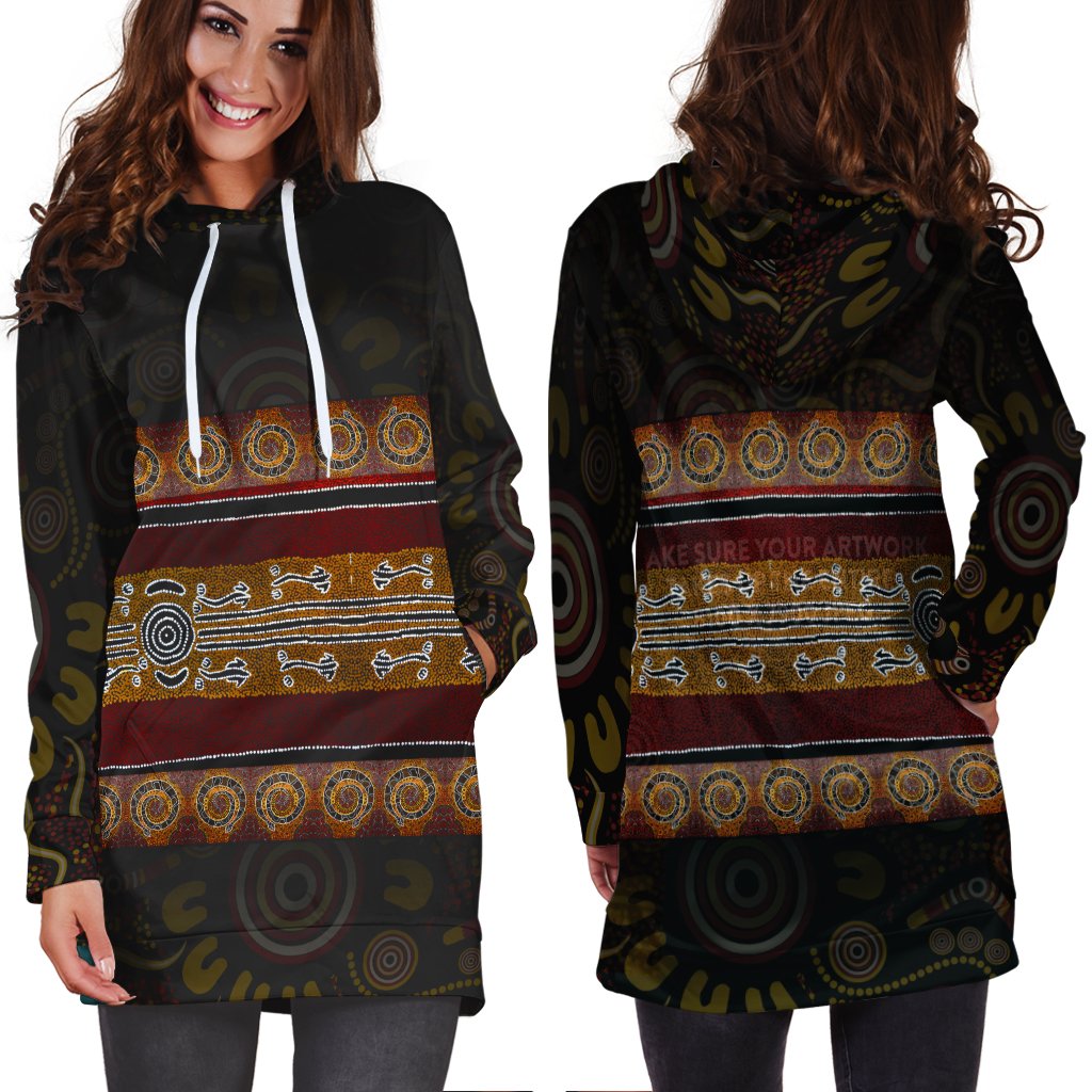 hoodie-dress-aboriginal-dot-panting-art-horizontal-lines