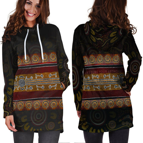 hoodie-dress-aboriginal-dot-panting-art-horizontal-lines
