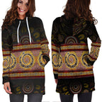 Hoodie Dress -  Snake Dot Panting Art - Vibe Hoodie