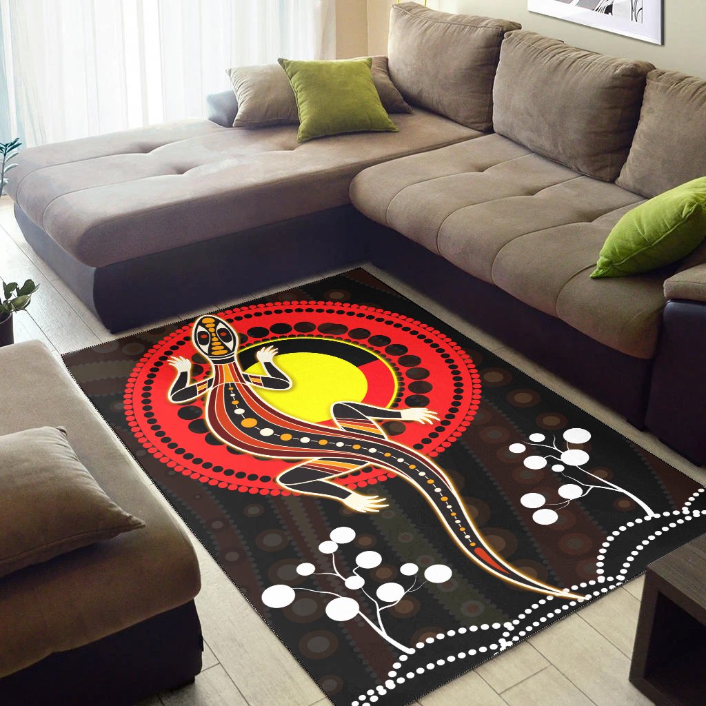 aboriginal-area-rug-lizard-and-aboriginal-flag
