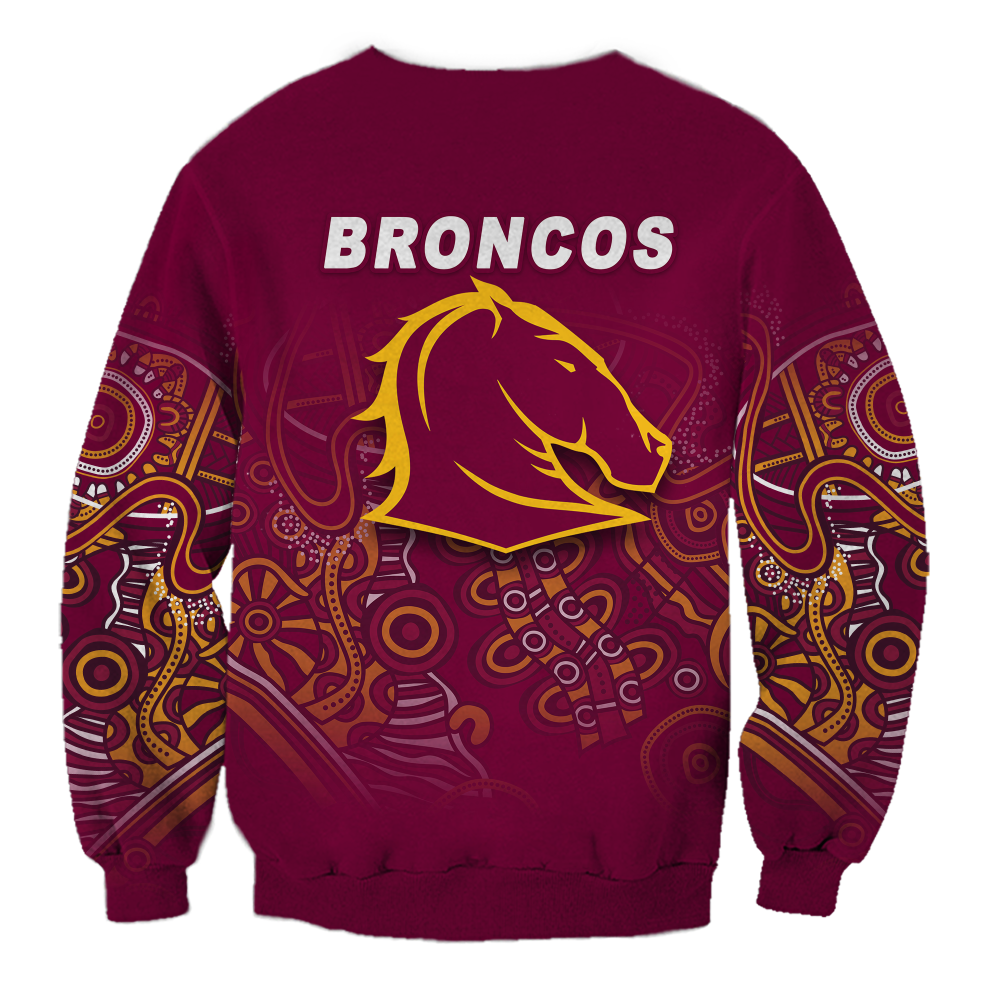 Brisbane Broncos Rugby Indigenous Sweatshirt - LT12