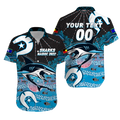 (Custom Personalised) Sharks Rugby NAIDOC 2022 Aboriginal Hawaiian Shirt