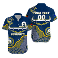 (Custom Personalised) Cowboys Rugby NAIDOC 2022 Aboriginal Hawaiian Shirt