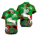 (Custom Personalised) Rabbitohs Rugby NAIDOC 2022 Aboriginal Hawaiian Shirt