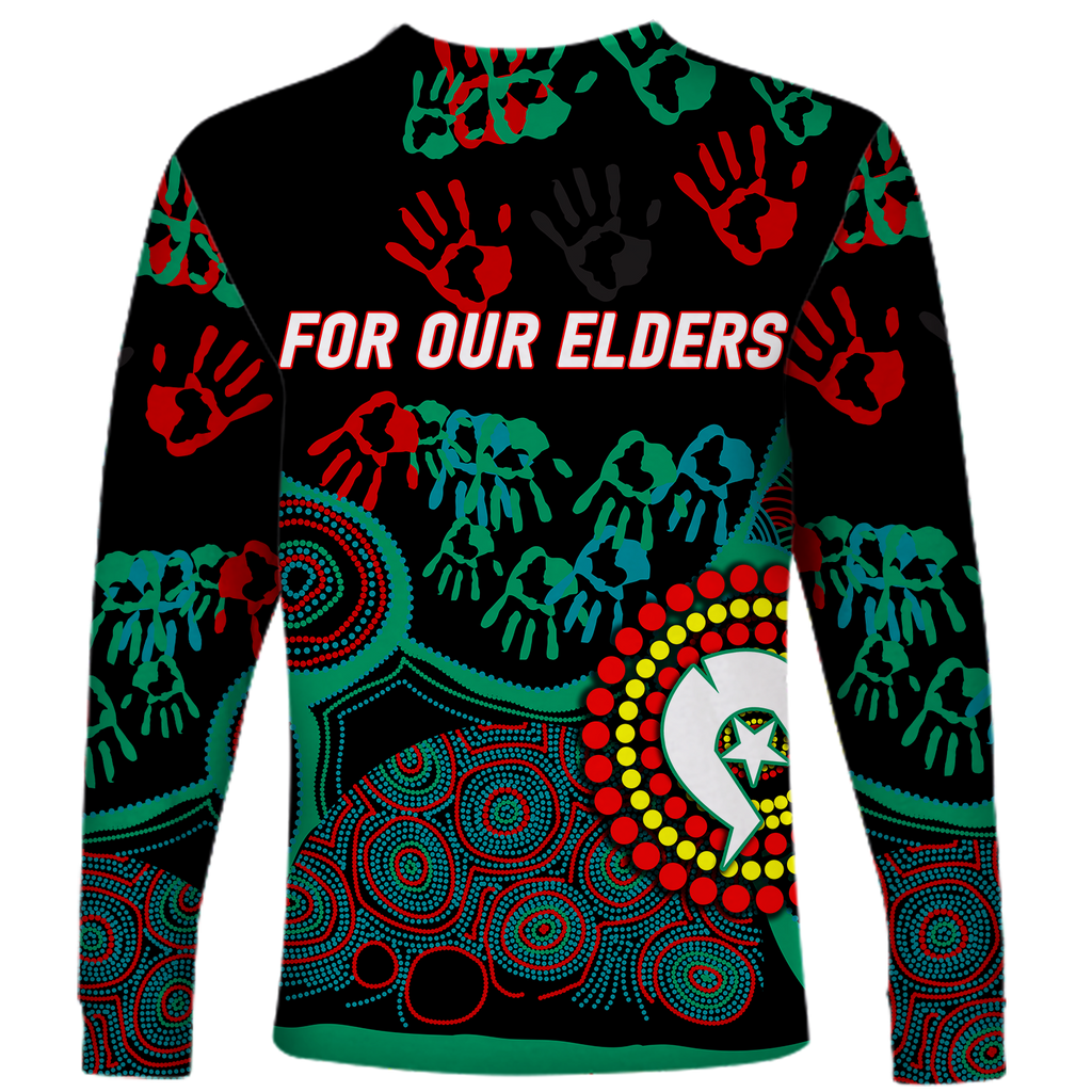 NAIDOC Week 2023 Aboriginal Art For Our Elders Long Sleeve Shirt - LT12