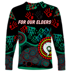 NAIDOC Week 2023 Aboriginal Art For Our Elders Long Sleeve Shirt - LT12