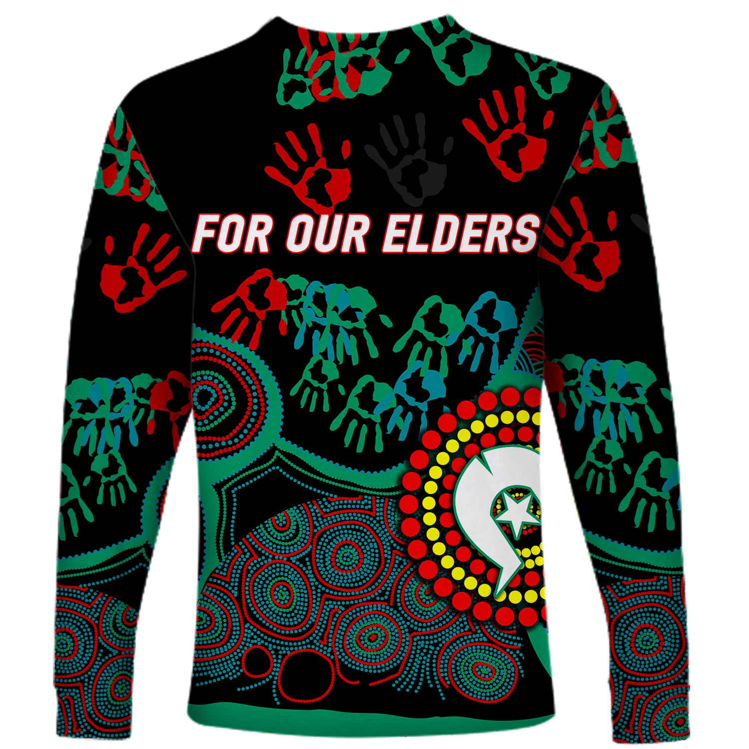 NAIDOC Week 2023 Aboriginal Art For Our Elders Long Sleeve Shirt - LT12