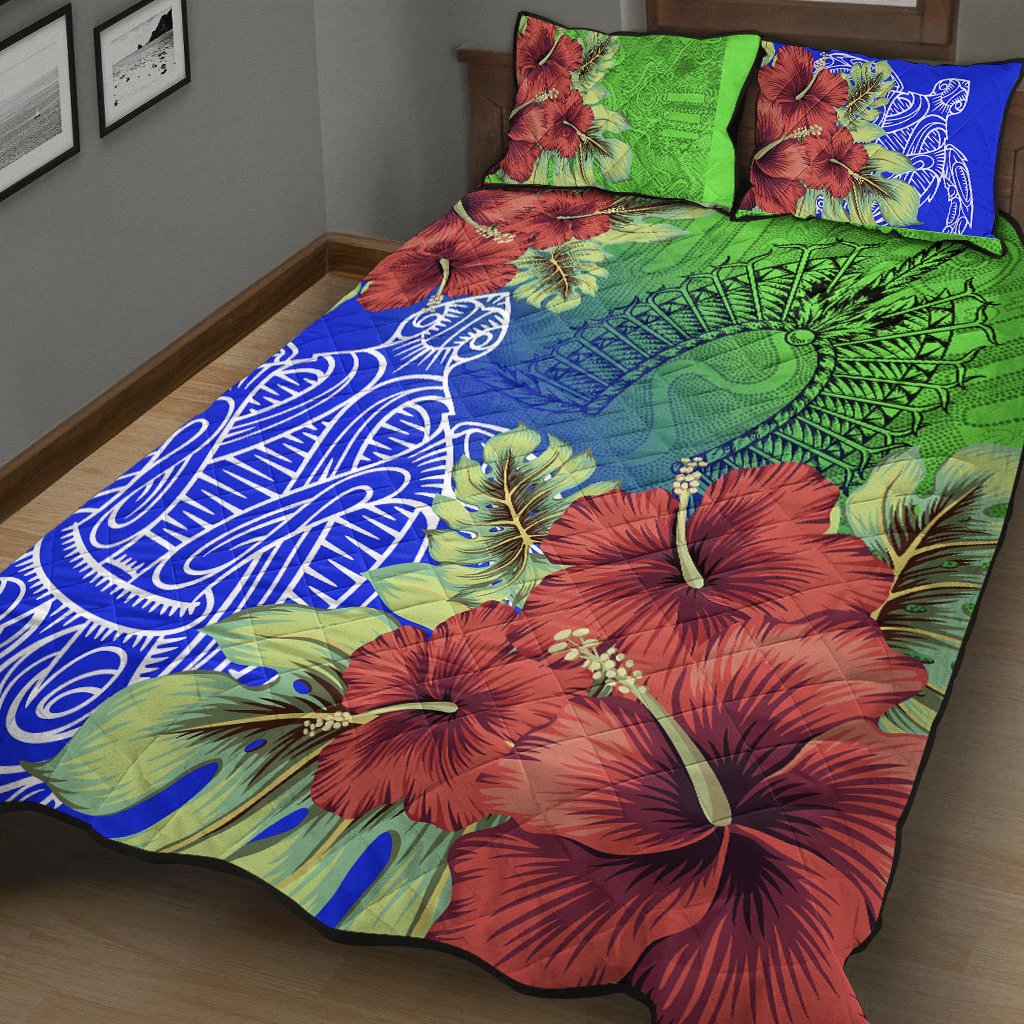 torres-strait-islanders-quilt-bed-set-ocean-hibiscus