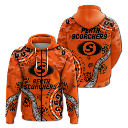 Perth Scorchers ANZAC Day Aboriginal Hoodie - LT12