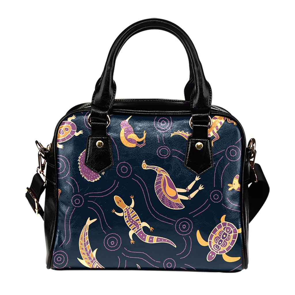 Shoulder Handbag - Indigenous Animals Patterns - Vibe Hoodie