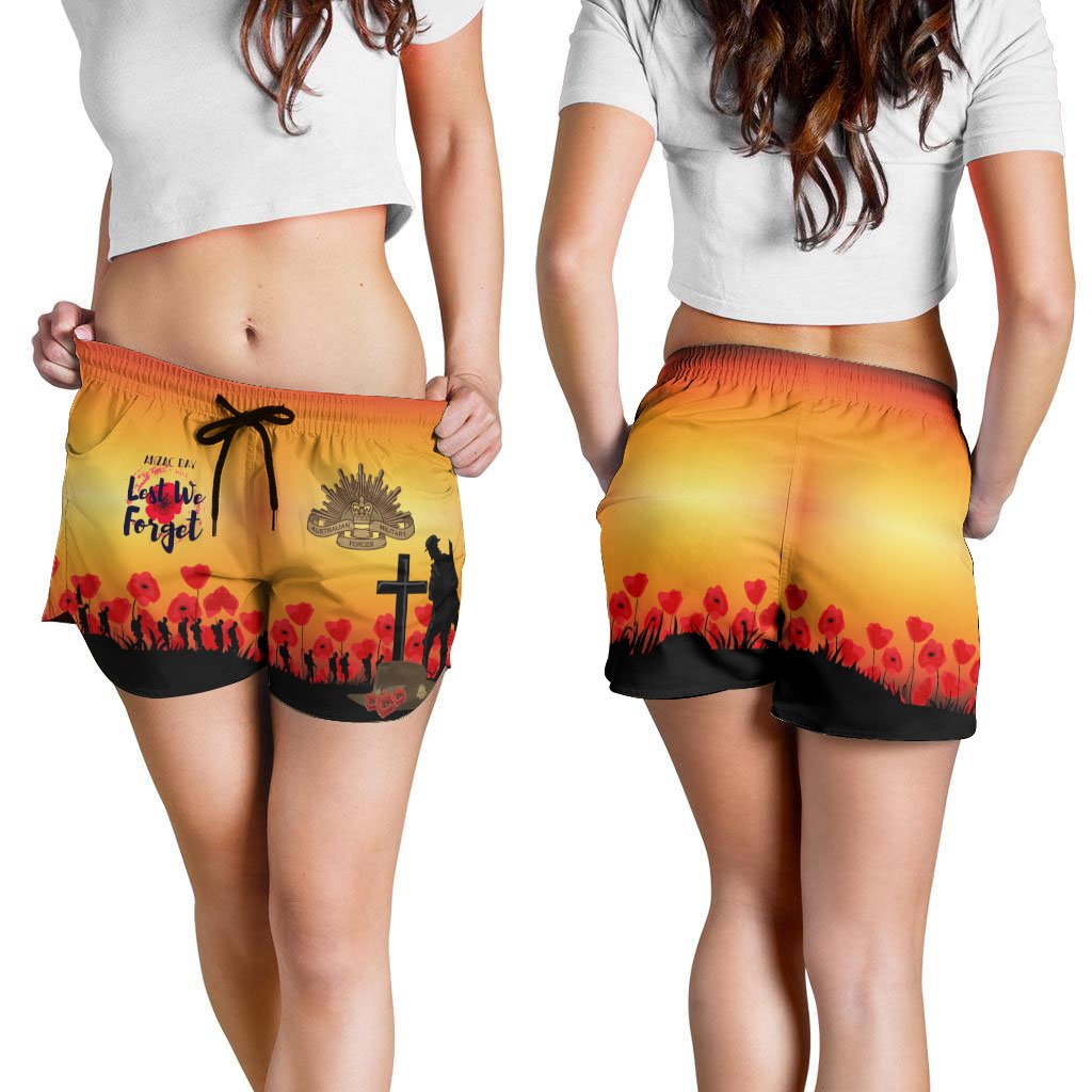 Anzac Day Women's Short - Lest We Forget - Vibe Hoodie