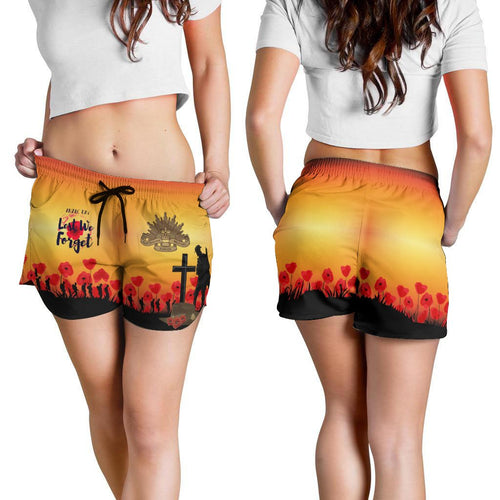 Anzac Day Women's Short - Lest We Forget - Vibe Hoodie