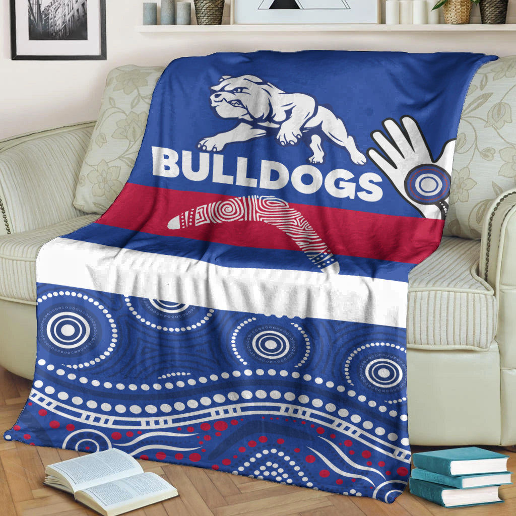 western-bulldogs-blanket-aboriginal-dot-painting