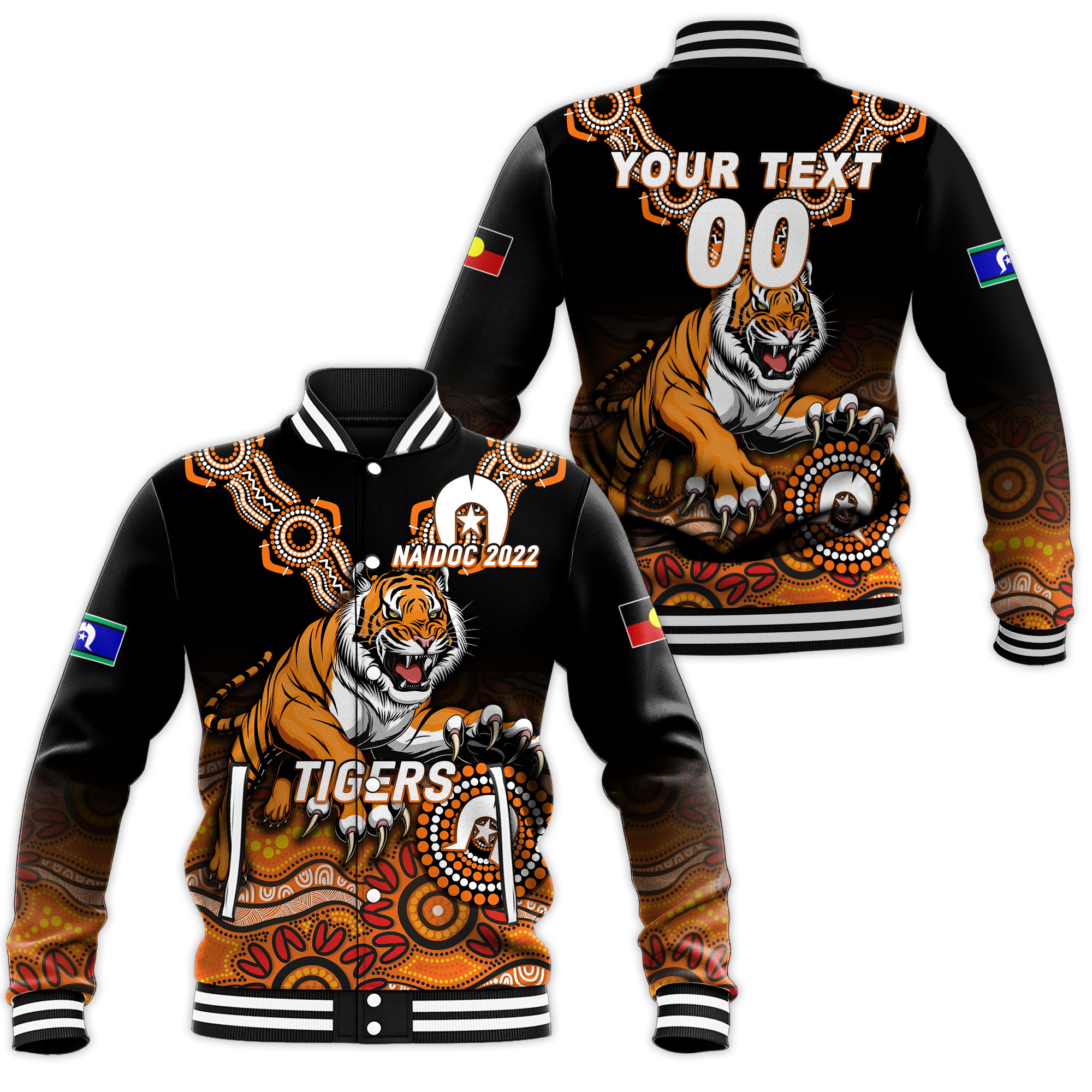 custom-personalised-tigers-rugby-naidoc-2022-aboriginal-baseball-jacket