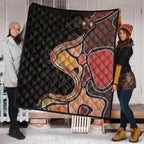 premium-quilts-aboriginal-snake-with-dot-painting