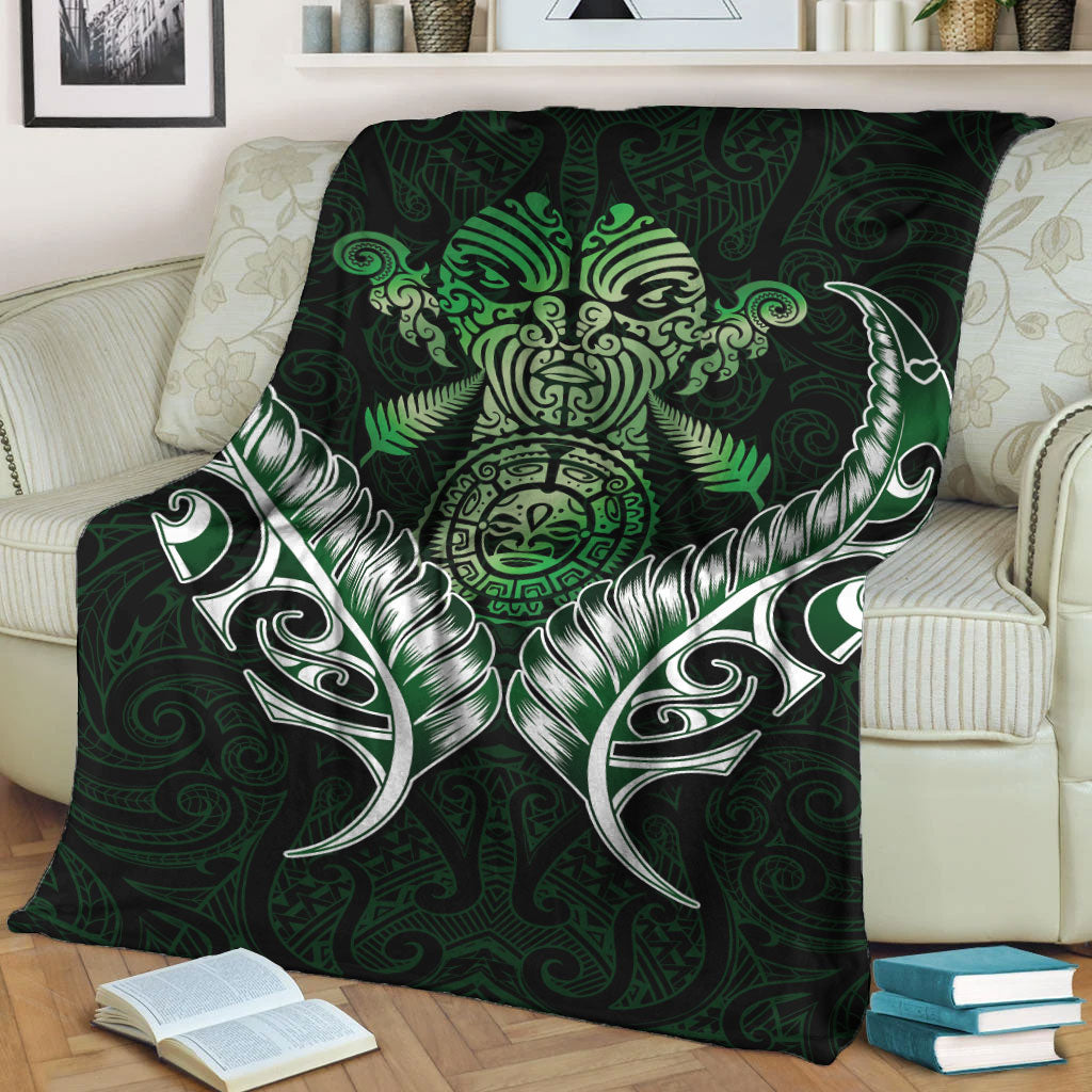 new-zealand-silver-fern-blanket-green