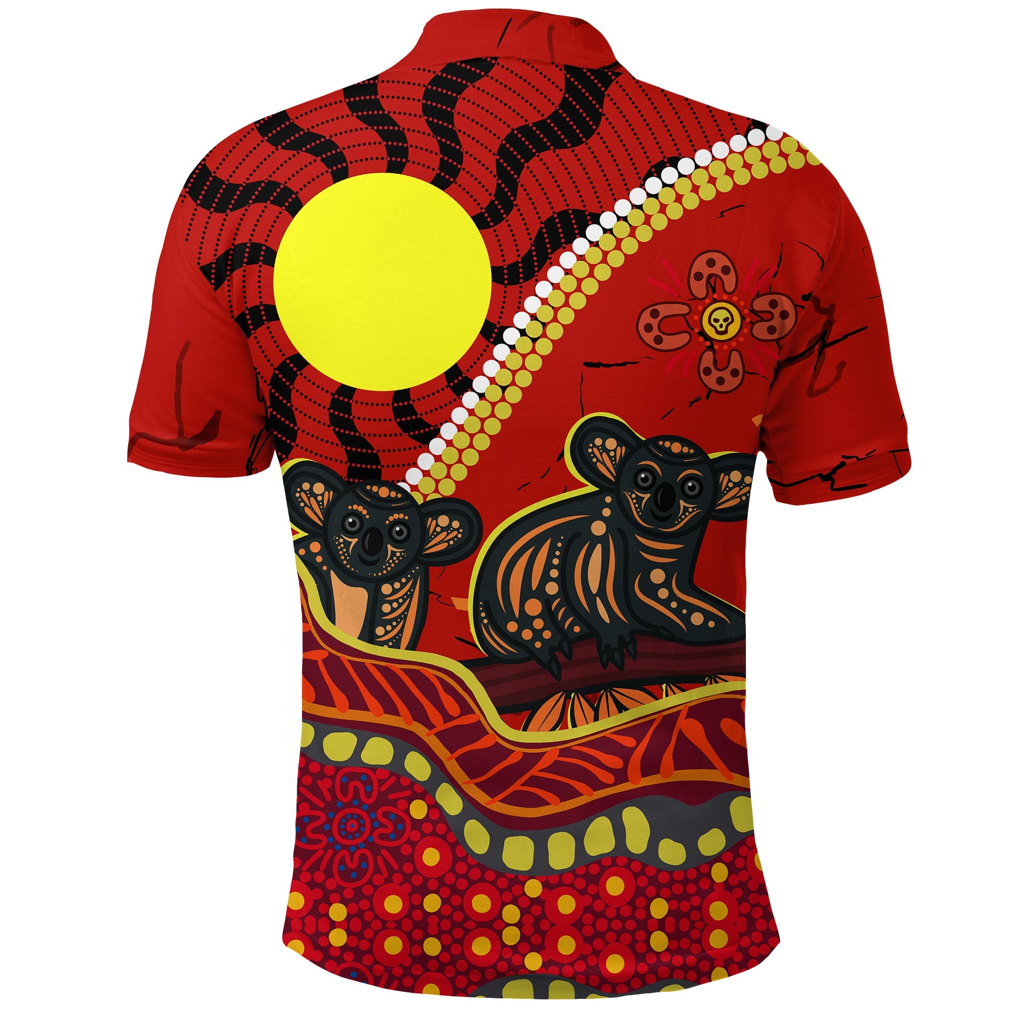 aboriginal-koala-painting-polo-shirt
