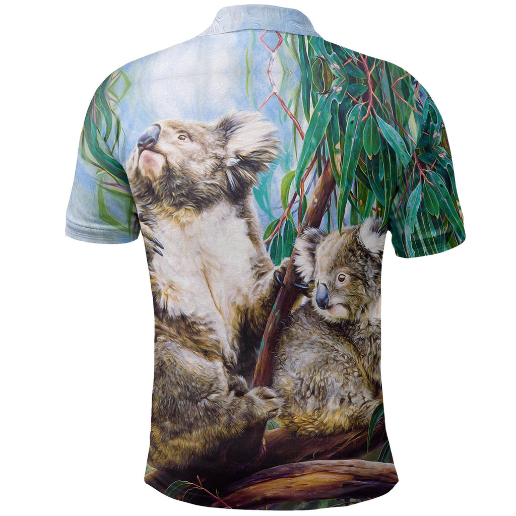 polo-shirt-koala-and-joey-shirt-3d-art-unisex