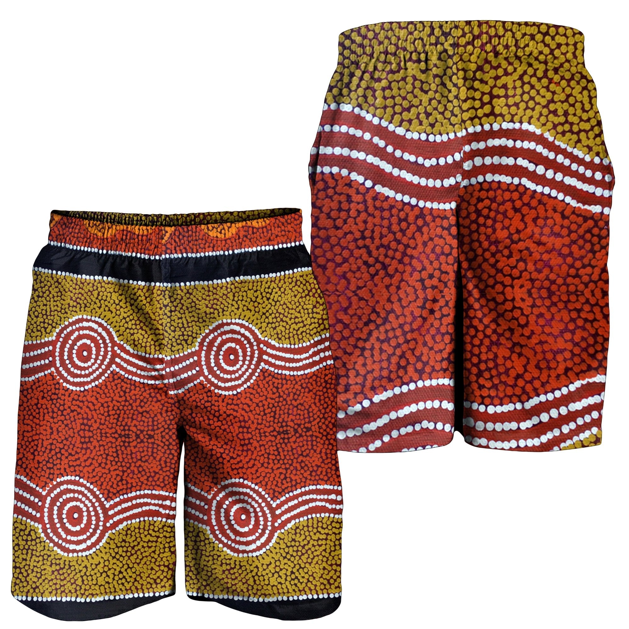 men-short-aboriginal-dot-style