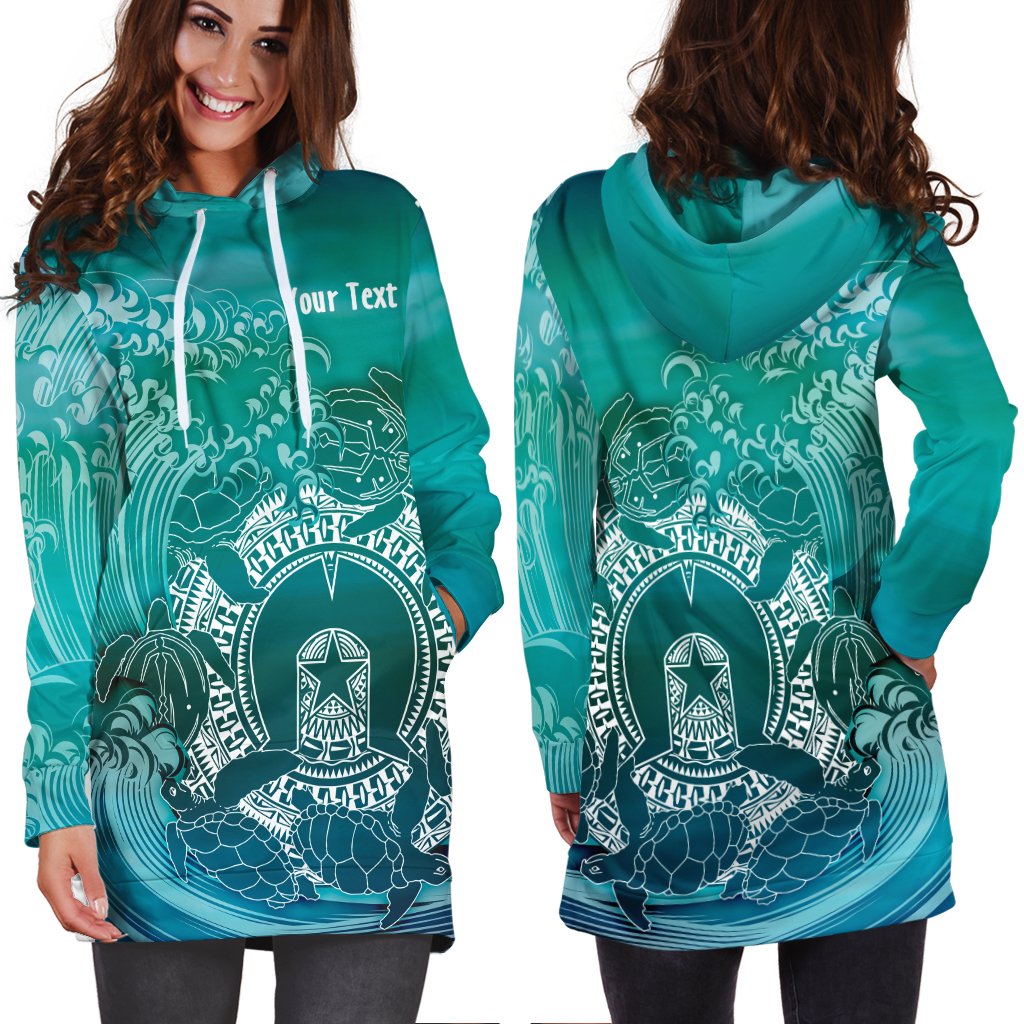 customaboriginal-hoodie-dress-torres-strait-islands-in-wave
