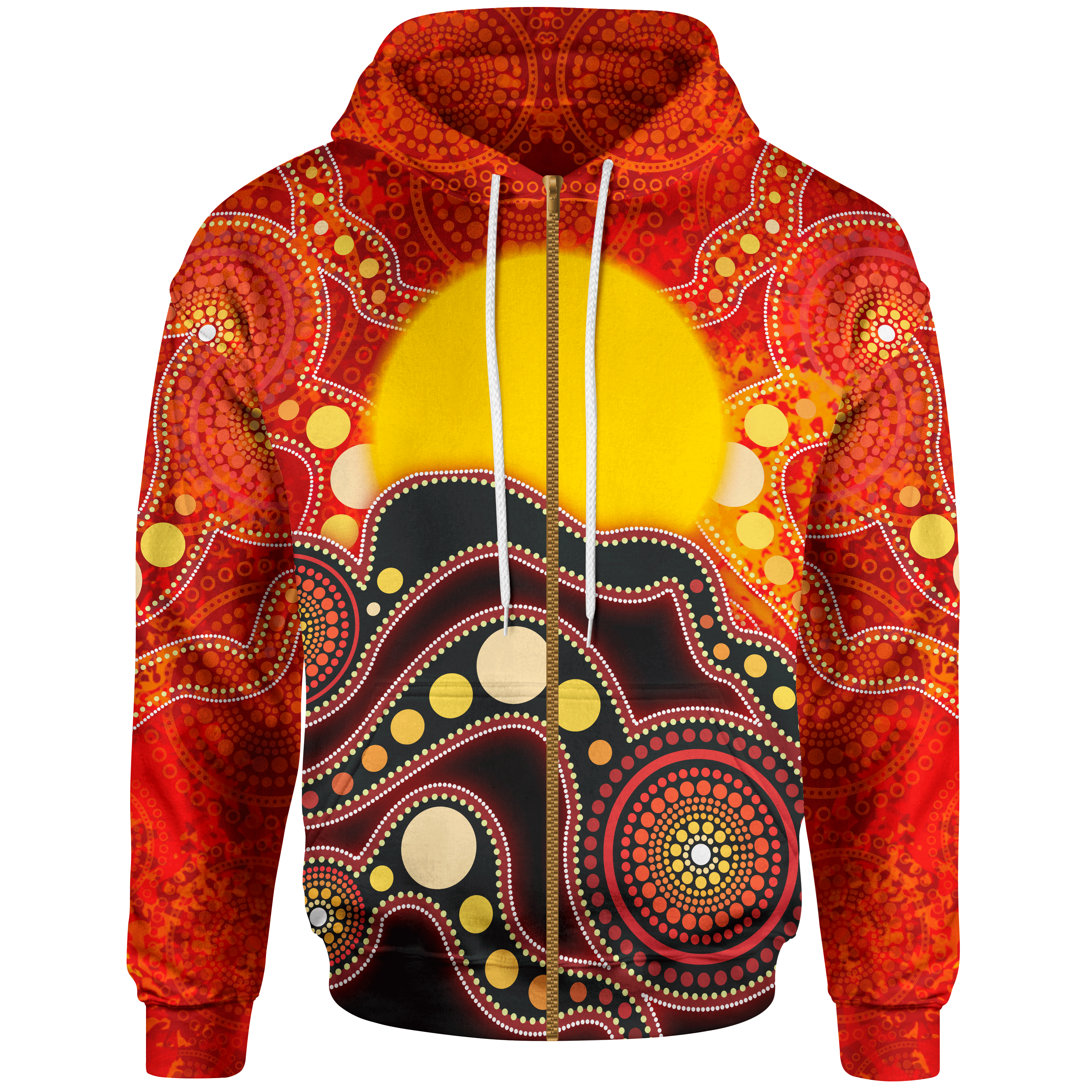 aboriginal-kid-zip-up-hoodie-aboriginal-lives-matter-flag-dot-painting-art-for-kid