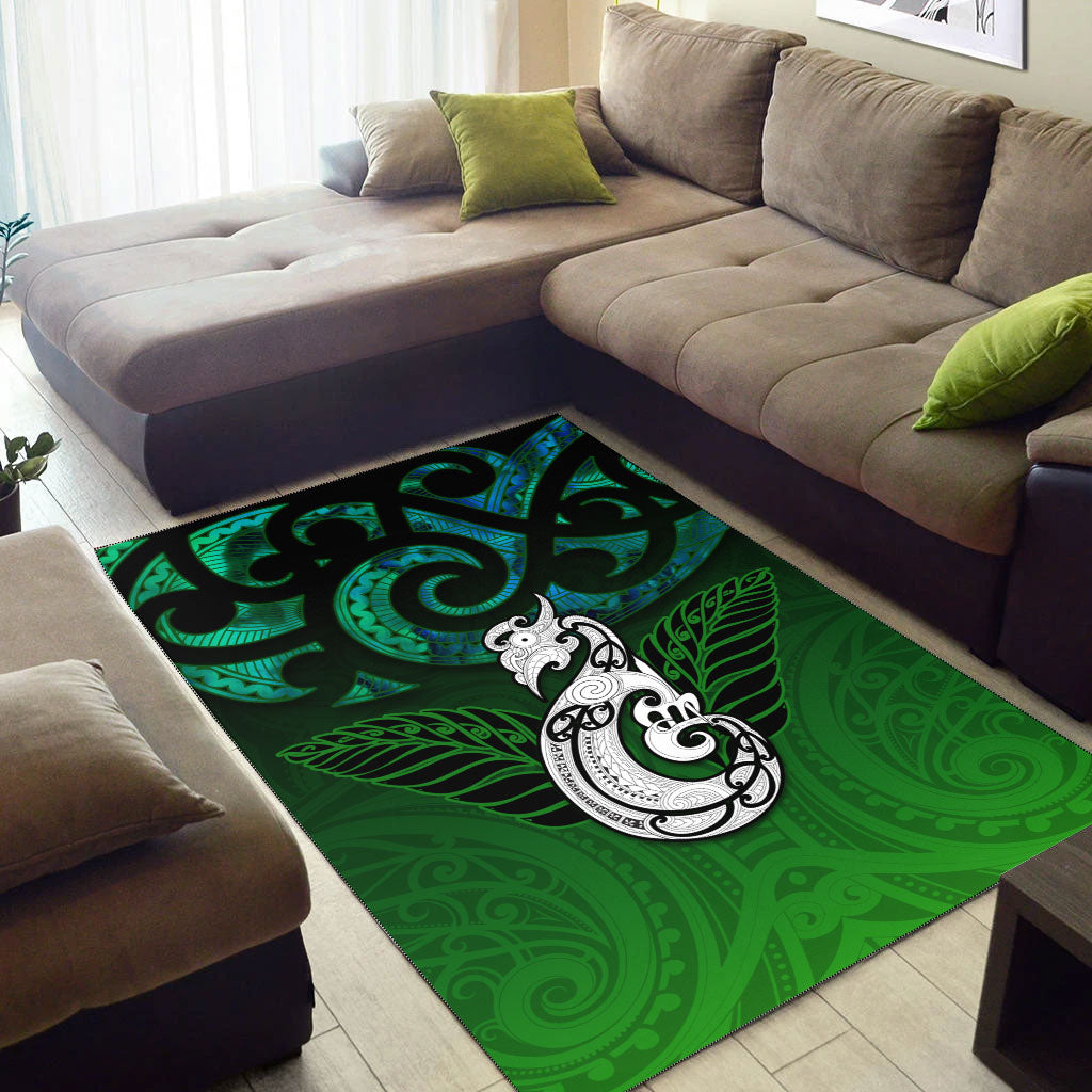 new-zealand-maori-area-rug-paua-shell-green