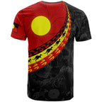 kid-aboriginal-t-shirts-indigenous-flag-circle-dot-painting