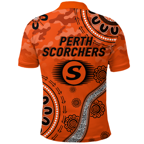 Perth Scorchers ANZAC Day Aboriginal Polo Shirt - LT12