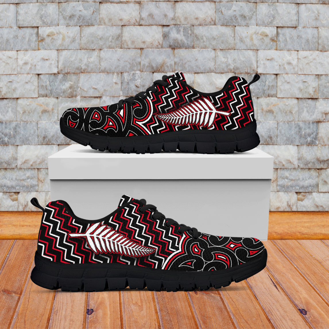 new-zealand-sneaker-maori-graphic-tee-patterns-red
