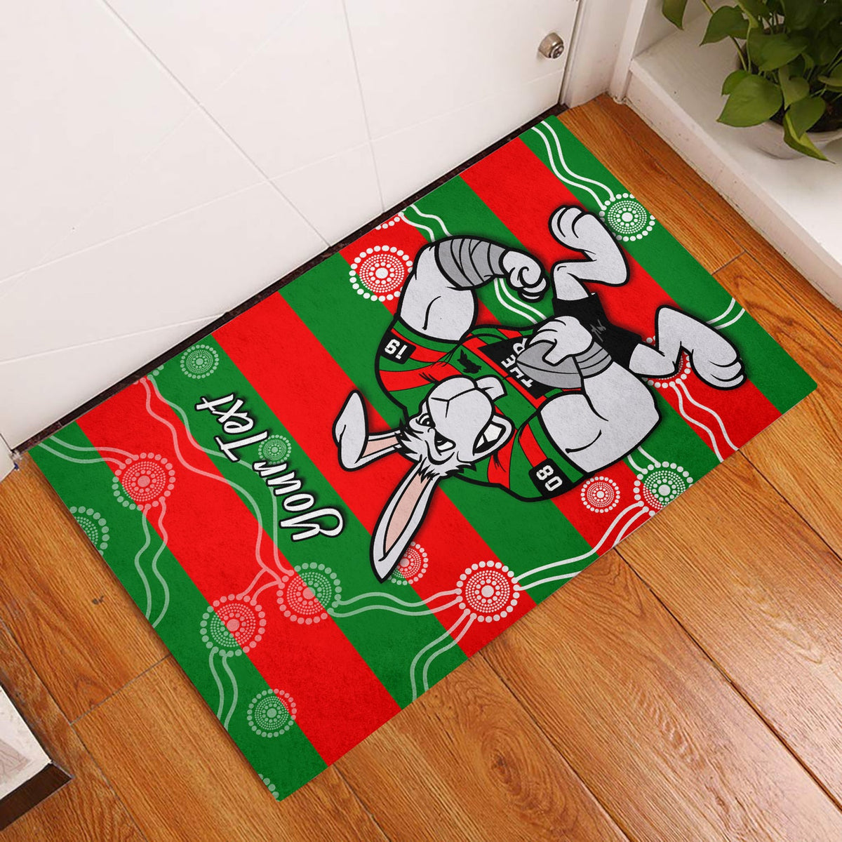 custom-personalised-rabbitohs-door-mat-south-sydney