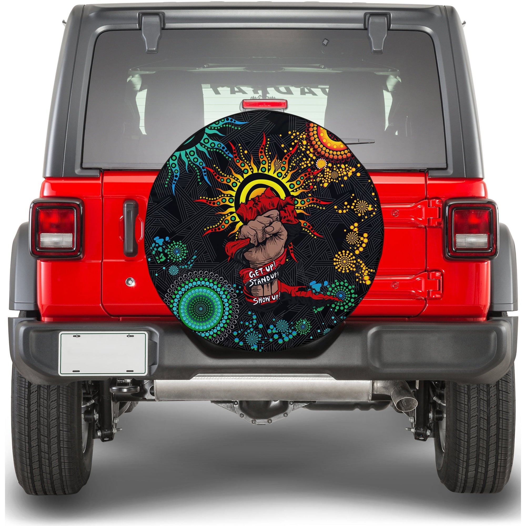 NAIDOC Week 2022 Aboriginal Art Unique Spare Tire Cover - LT12
