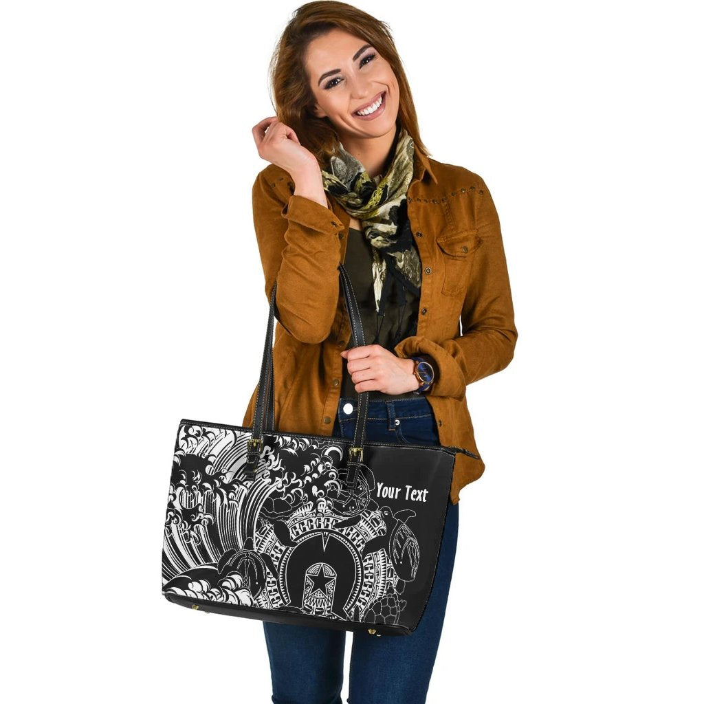 customaboriginal-leather-tote-bag-torres-strait-islands-in-wave-black