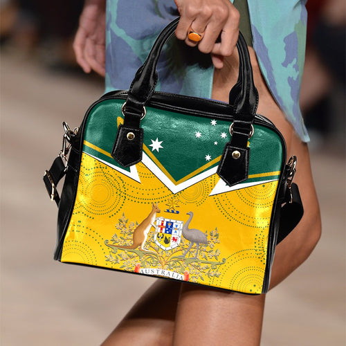 Shoulder Handbag - Australian Coat Of Arms National Color - Vibe Hoodie