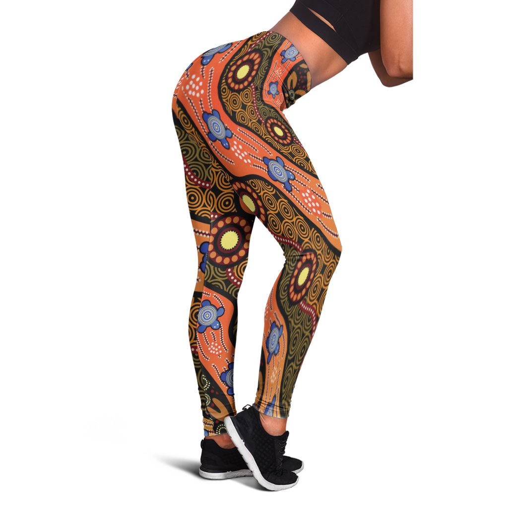 legging-aboriginal-dot-unique-style-turtle