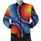 bomber-jacket-aboriginal-color-dot-painting