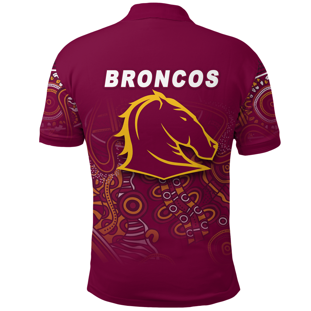 Brisbane Broncos Rugby Indigenous Polo Shirt - LT12