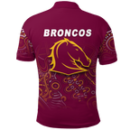 Brisbane Broncos Rugby Indigenous Polo Shirt - LT12