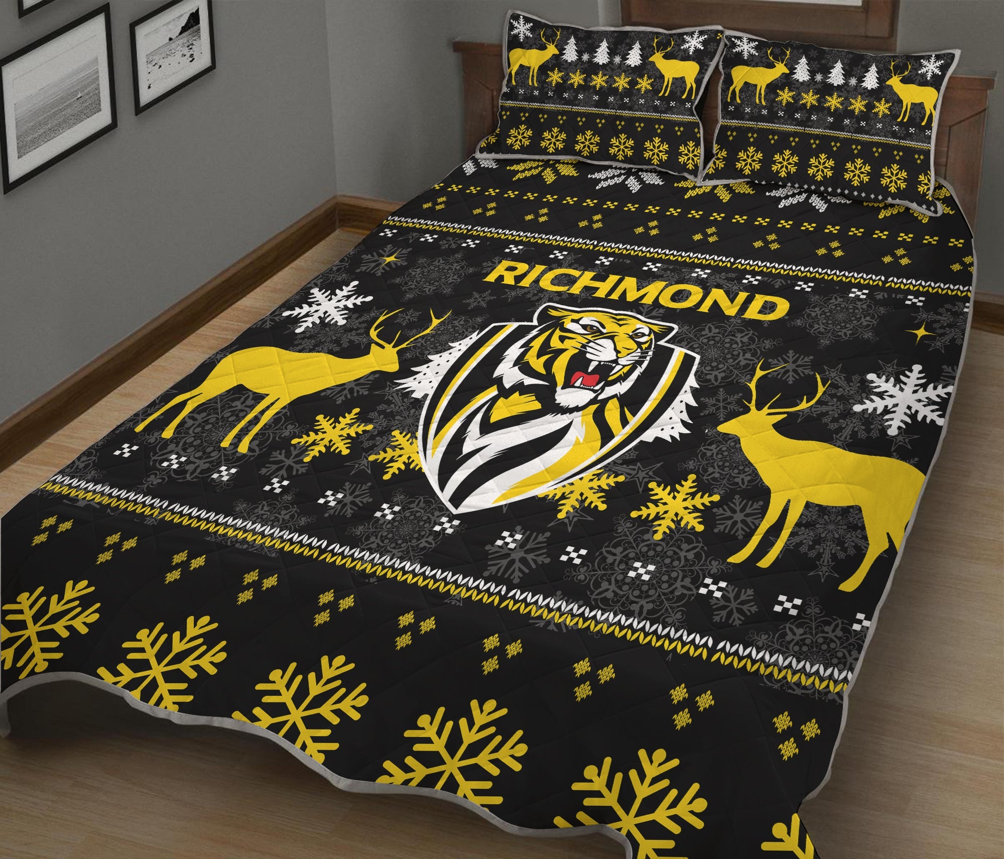 richmond-football-club-quilt-bed-set-christmas-ugly-style