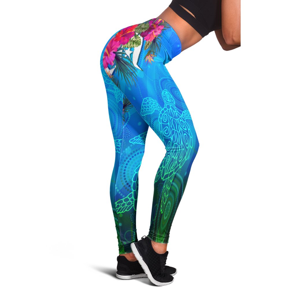 legging-torres-strait-blue-sea-with-hibiscus