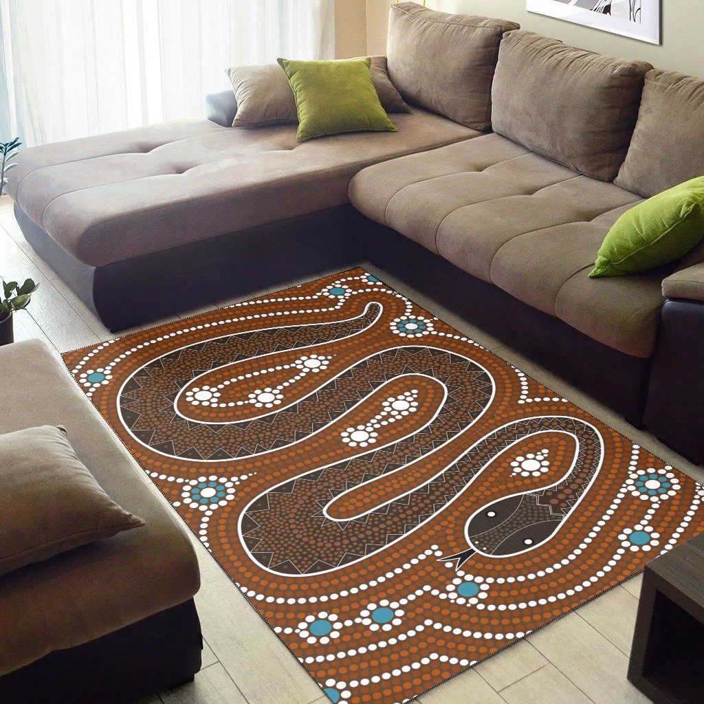aboriginal-area-rug-dreamtime-snake-aboriginal-style