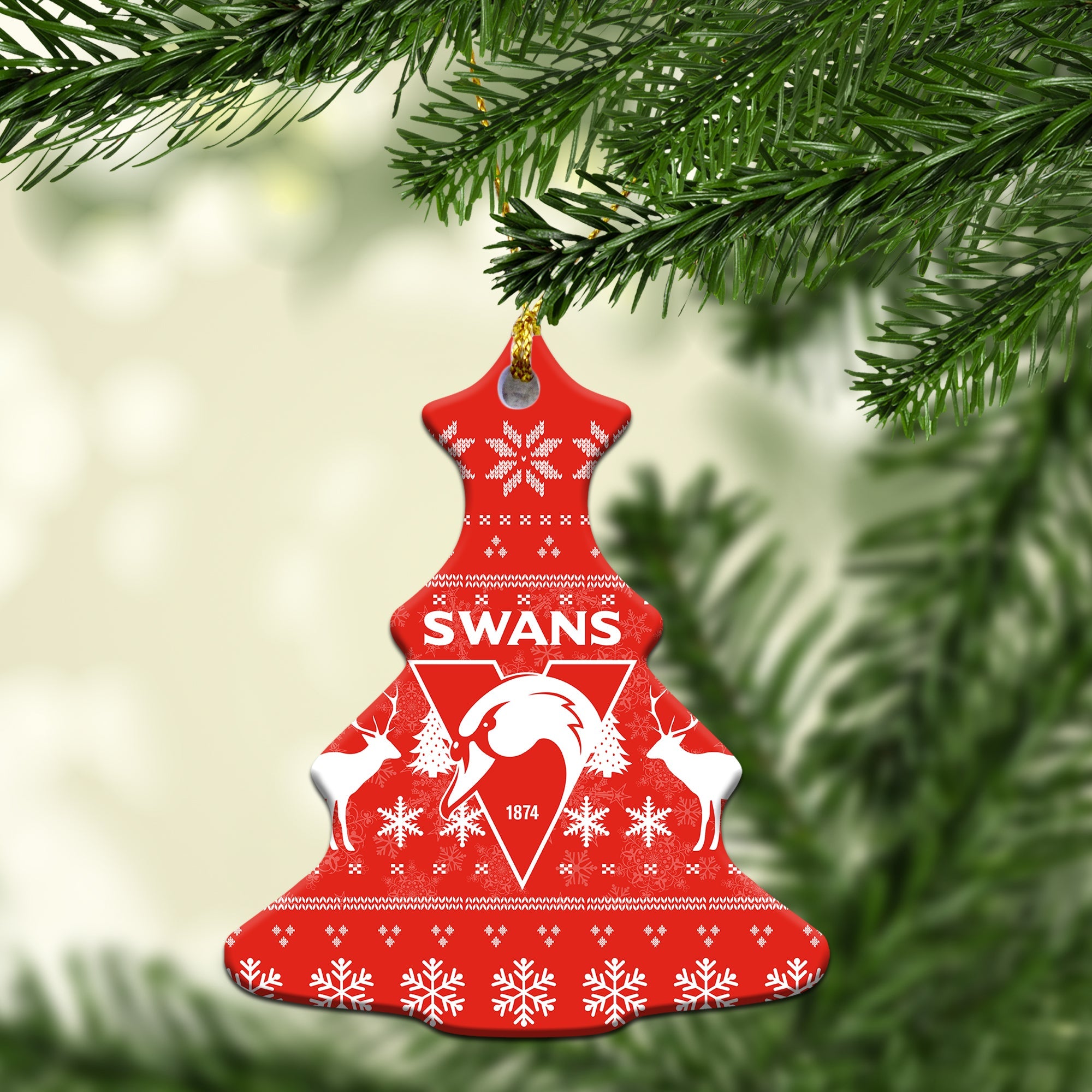 sydney-swans-christmas-ornament-christmas-ugly-style
