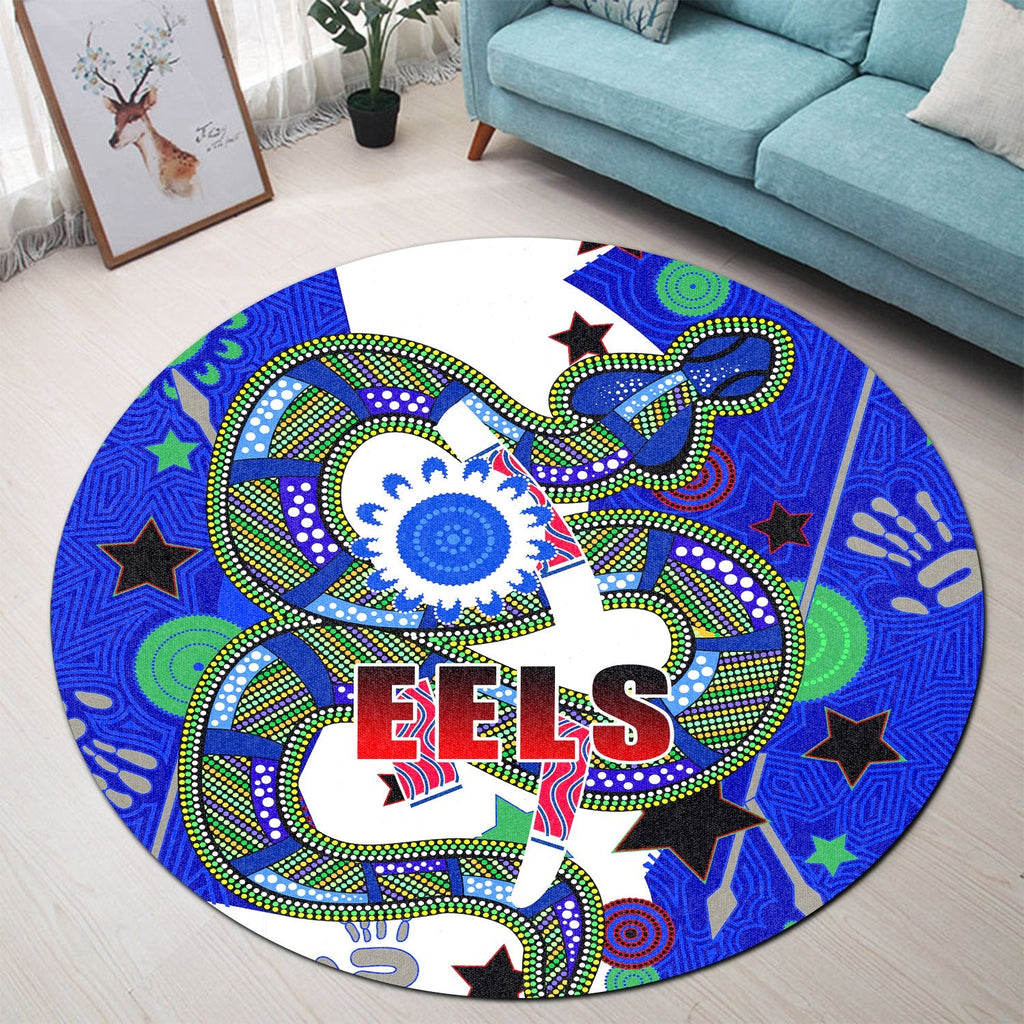 eels-naidoc-week-color-round-carpet