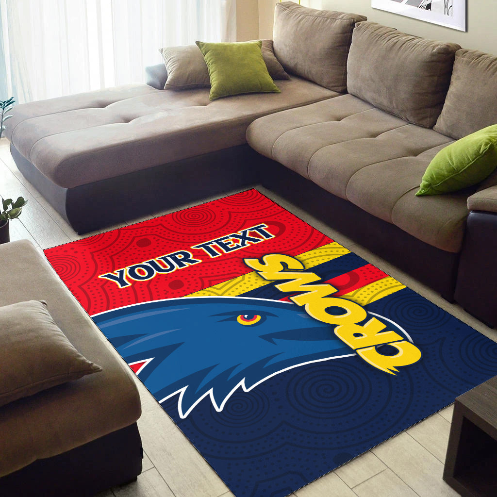 custom-personalised-adelaide-crows-area-rug-aboriginal-dot-painting