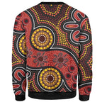 custom-aboriginal-sweatshirt-indigenous-circle-dot-painting-style