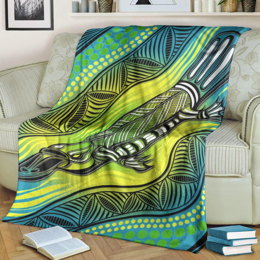 premium-blanket-aboriginal-platypus