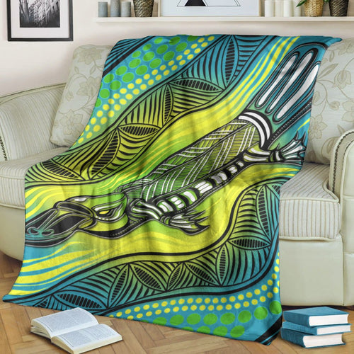 premium-blanket-aboriginal-platypus