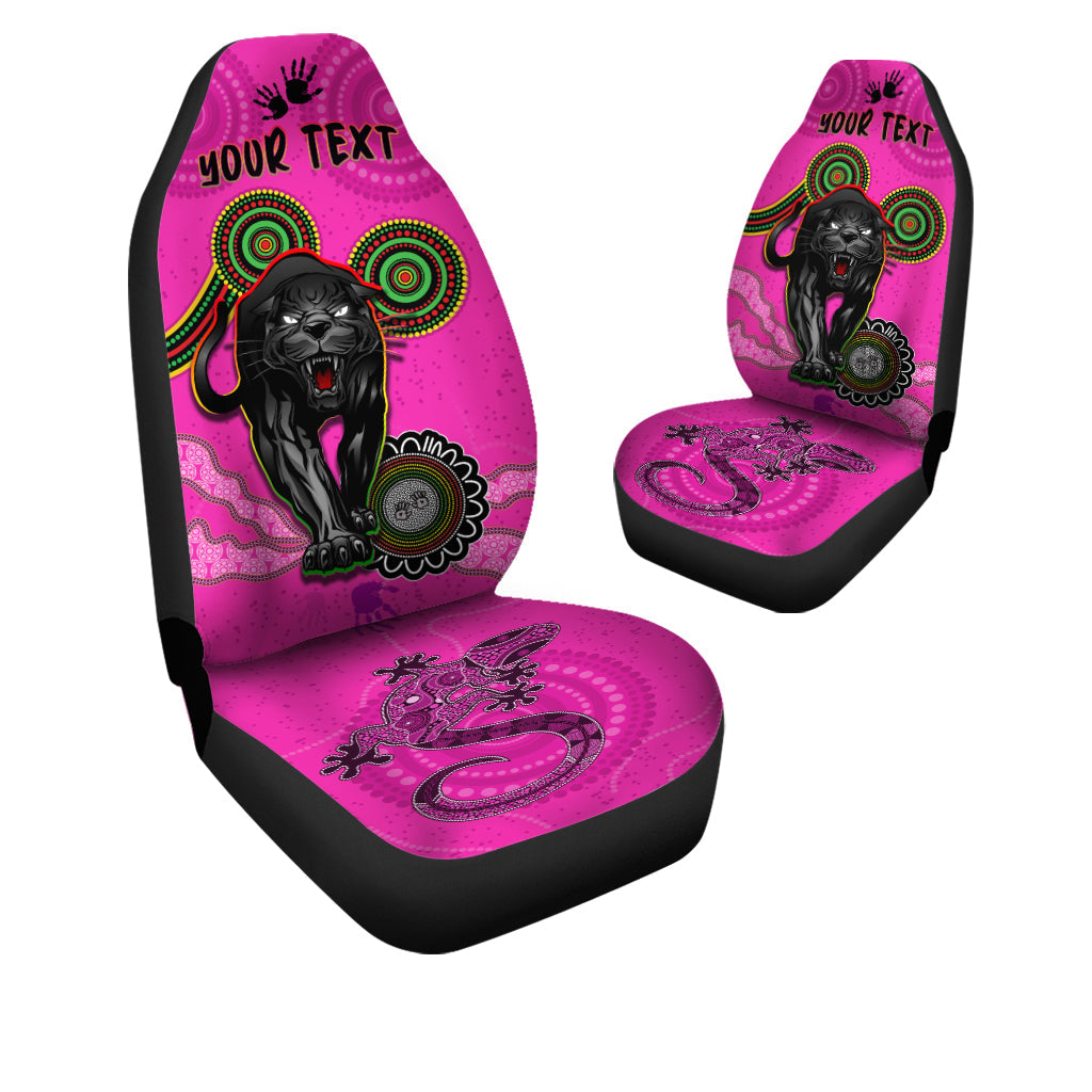 custom-personalised-panthers-car-seat-covers-aboriginal-with-lizard