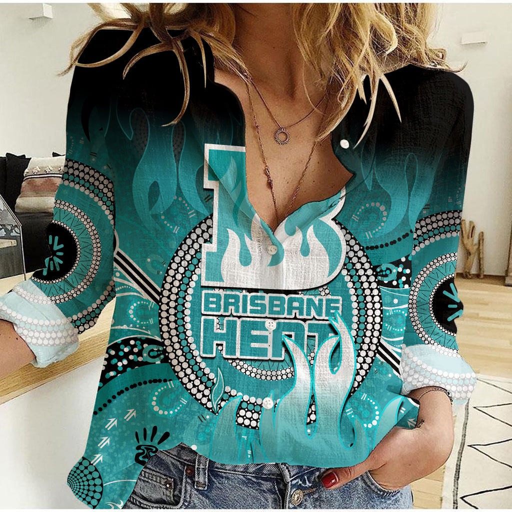 custom-text-and-number-brisbane-heat-women-casual-shirt-aboriginal-sunshine