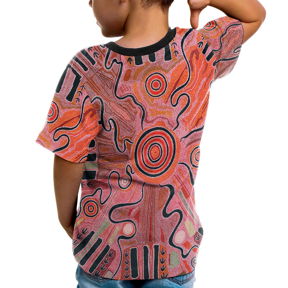 aboriginal-kid-t-shirt-indigenous-footprint-landscape