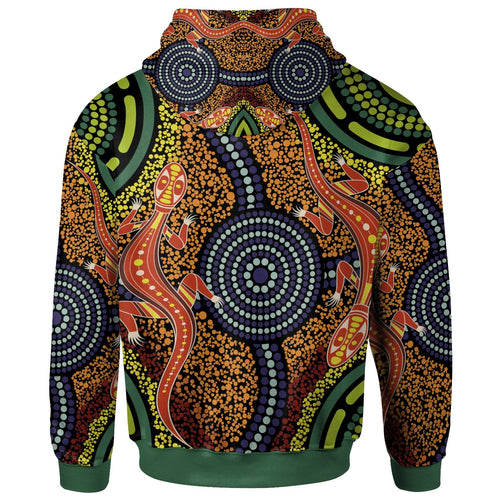 aboriginal-hoodie-aboriginal-two-lizards-dot-painting-circle